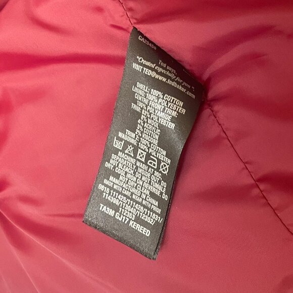 Ted Baker Navy Quilted Jacket Sz 3 M Medium - Picture 6 of 8